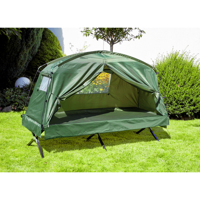 Feldbett mit Zelt 193 x 80 x 48 cm