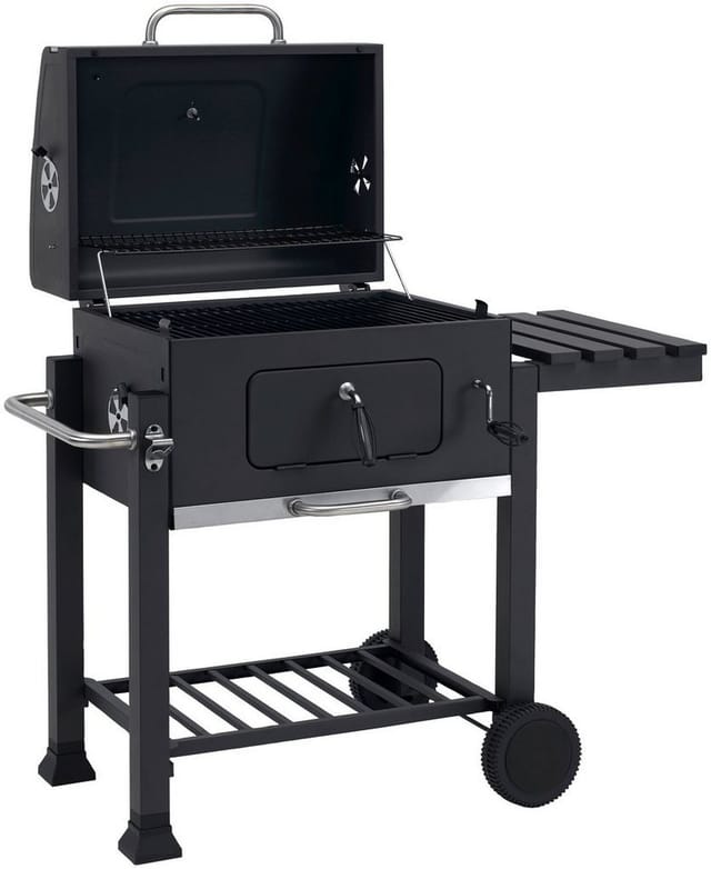 Tepro Holzkohlegrill 'Toronto Click 2019' schwarz 115 x 107 x 67 cm