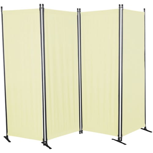 Angerer Freizeitmöbel Paravent 4-teilig Bezug Polyethylen beige 165 x 228 cm