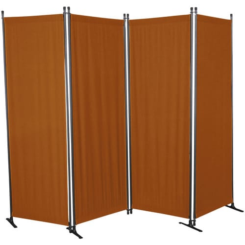 Angerer Freizeitmöbel Paravent 4-teilig Bezug Polyethylen terracottafarben 165 x 228 cm