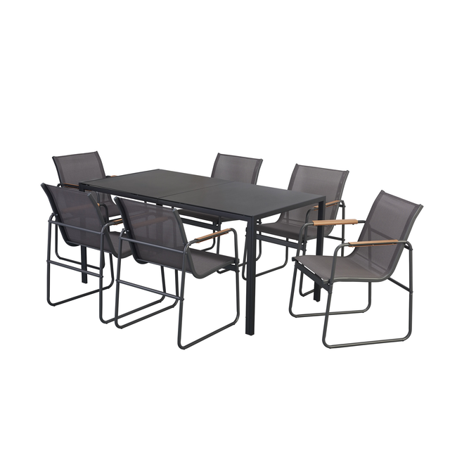 Gartenmöbelset 'Samira' für 6 Personen Stahl