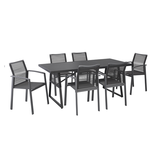 Gartenmöbelset 'Linda' für 6 Personen Aluminium