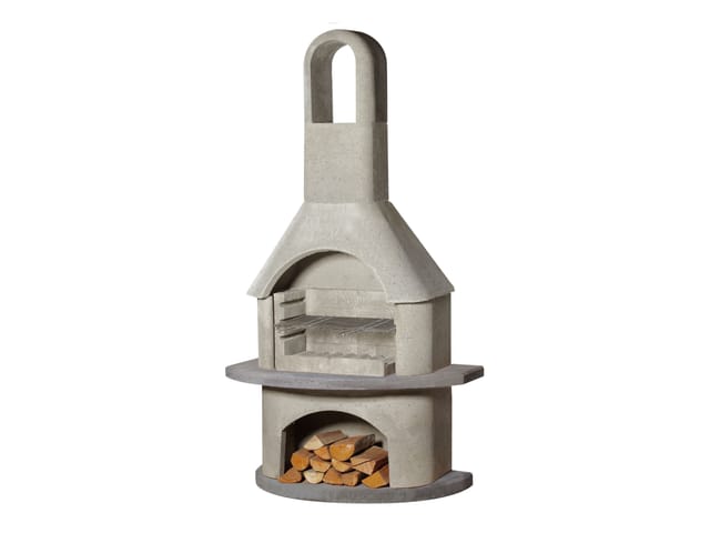 Buschbeck Grillkamin 'Alicante' betonfarben/anthrazit 110 x 203 x 65 cm