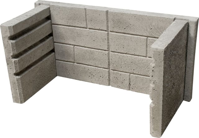 Buschbeck Feuerfester Einsatz für Gartengrillkamin 66,5 x 32 x 4 cm 3-teilig