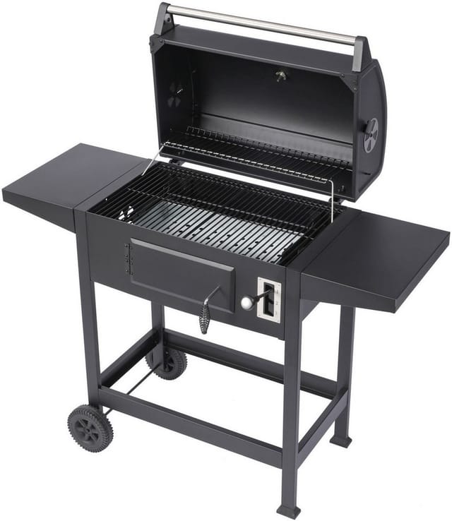 El Fuego Holzkohlegrill 'Ottawa S' schwarz 119,5 x 103 x 46 cm
