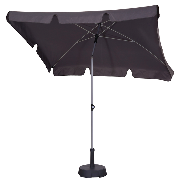 toom Rechteckschirm 'Malta' drehbar/knickbar 150 x 200 cm