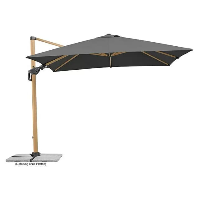 Schneider Ampelschirm 'Rhodos Twist Woody' neigbar/drehbar 300 x 300 cm