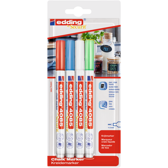 Edding Kreidemarker 'e-4085' mehrfarbig 4er-Set