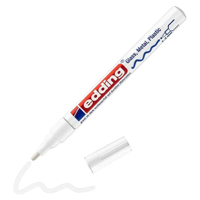 Edding Glanzlack-Marker '751' weiß 1 - 2 mm
