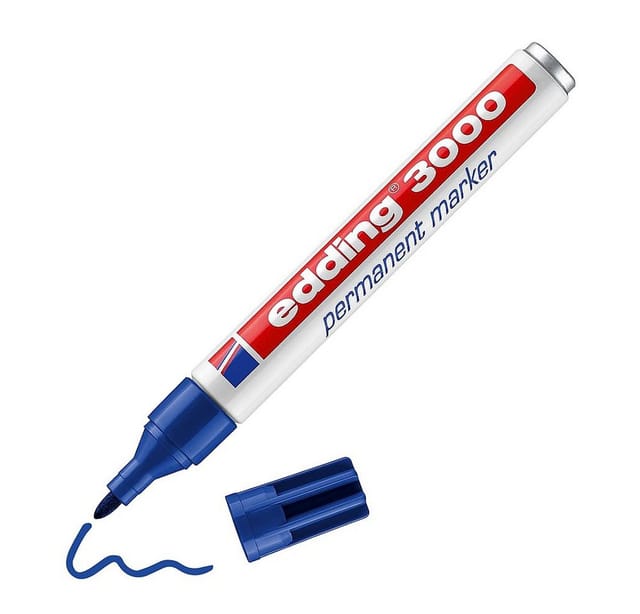 Edding Permanentmarker '3000' blau 1,5 - 3 mm