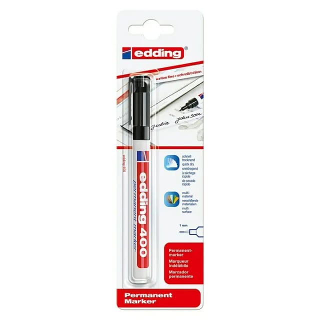 Edding Permanentmarker '400' schwarz 1 mm