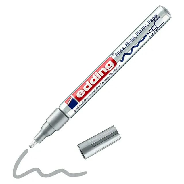 Edding Lackmarker 'Creative' 751 silbern 1 - 2 mm