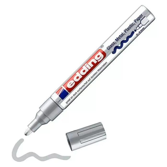 Edding Glanzlack-Marker '750' silbern 2 - 4 mm