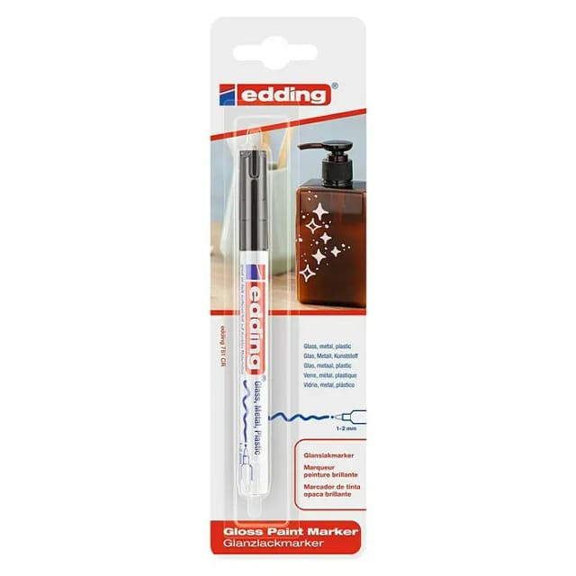 Edding Glanzlack-Marker '751' schwarz 1 - 2 mm