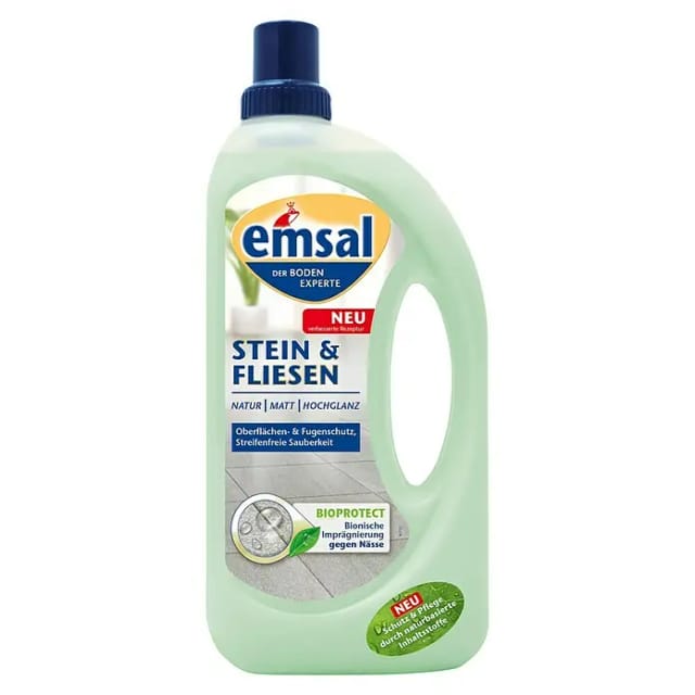 Emsal Stein und Fliesen Reiniger mit Bioprotect 1 l