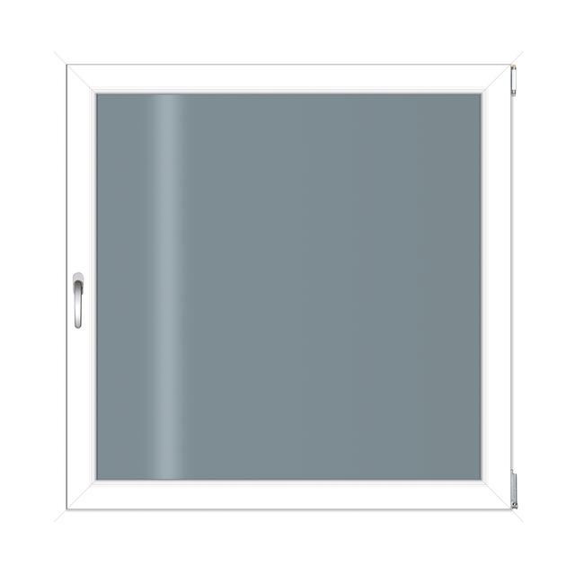 Roro Kunststofffenster 900 x 900 mm weiß DIN rechts