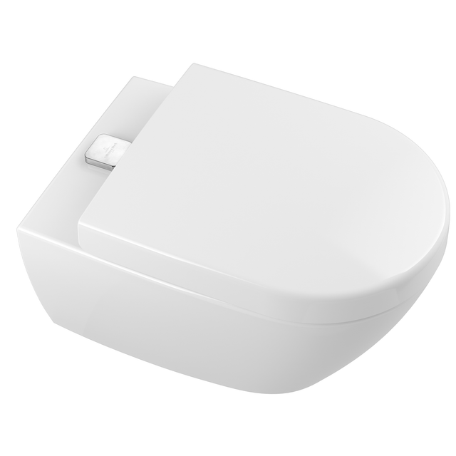 Villeroy & Boch Wand-WC spülrandlos 'Subway 2.0' inklusive WC-Sitz weiß