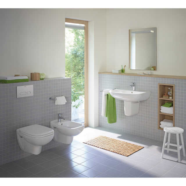 Duravit Wand-WC spülrandlos 'D-Code' inklusive WC-Sitz weiß