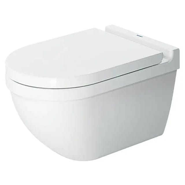 Duravit Wand-WC spülrandlos 'Starck 3' inklusive WC-Sitz weiß