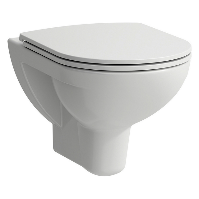 Laufen Wand-WC spülrandlos 'Pro' inklusive WC-Sitz weiß