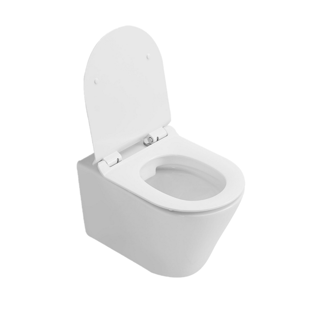 VEROSAN PRO Wand-WC spülrandlos 'Porto' inklusive WC-Sitz weiß