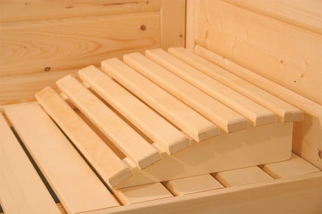 Karibu Sauna Kopfstütze 'Premium' Espe naturbelassen 31 x 46,2 cm