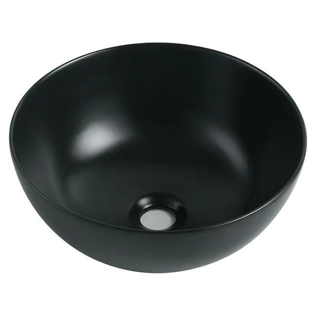 VEROSAN PRO Aufsatzwaschtisch 'Aves' Keramik matt black Ø 35,8 x 15,5 cm