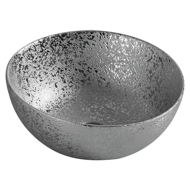 VEROSAN PRO Aufsatzwaschtisch 'Osiris' Keramik silver gemustert Ø 35,8 cm