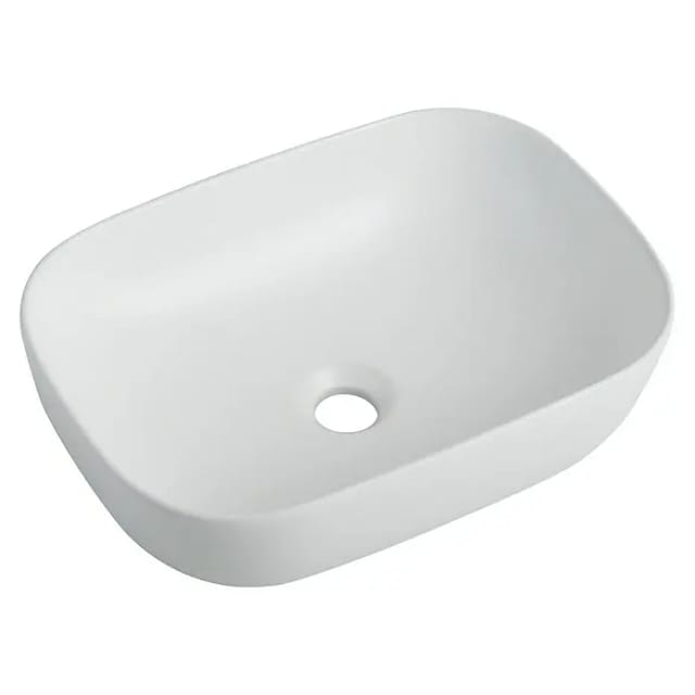 VEROSAN PRO Aufsatzwaschtisch 'Babu' Keramik matt white 45,5 x 32,5 x 13,5 cm