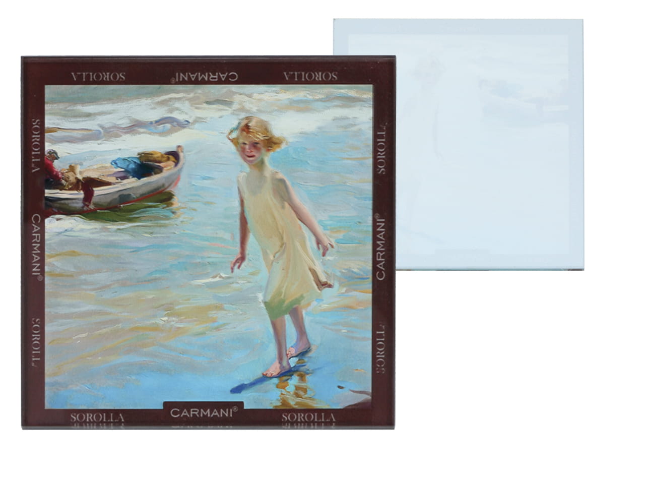 Carmani, Glasuntersetzer - Sorolla/mädchen Am Strand