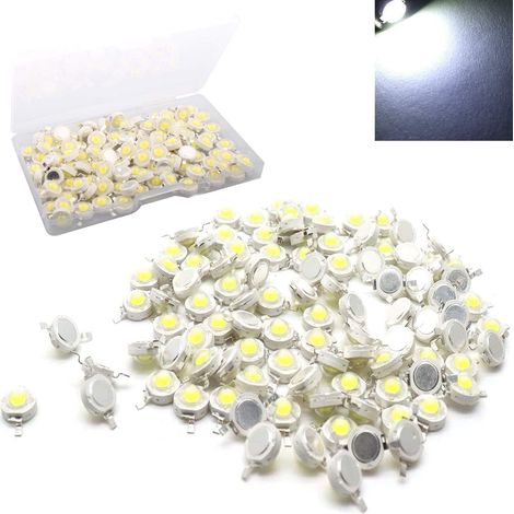 100 Stück 1-w-hochleistungs-led-chips, Superhelle Smd-leds Für Gleichstrom, Geeignet Für Diy-beleuchtungskörper Und Strahler.