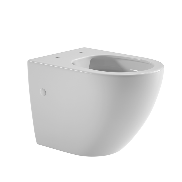 sanicomfort Stand-WC erhöht spülrandlos 'Cozy' weiß