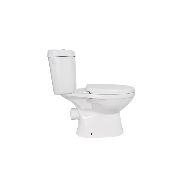 sanicomfort Stand-WC inklusive WC-Sitz, mit Spülrand