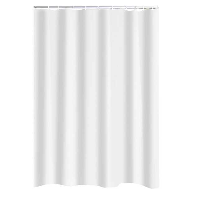 toom Duschvorhang Textil 'Madison' weiß 240 x 180 cm