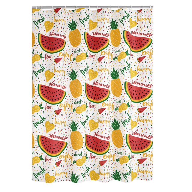 toom Duschvorhang 'Fruits' bunt 180 x 200 cm