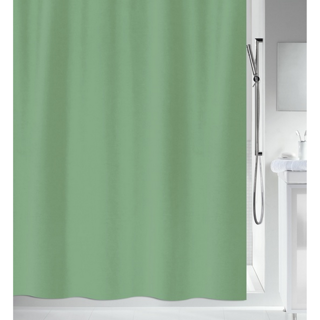Spirella Duschvorhang 'Primo' Textil grün 120 x 200 cm
