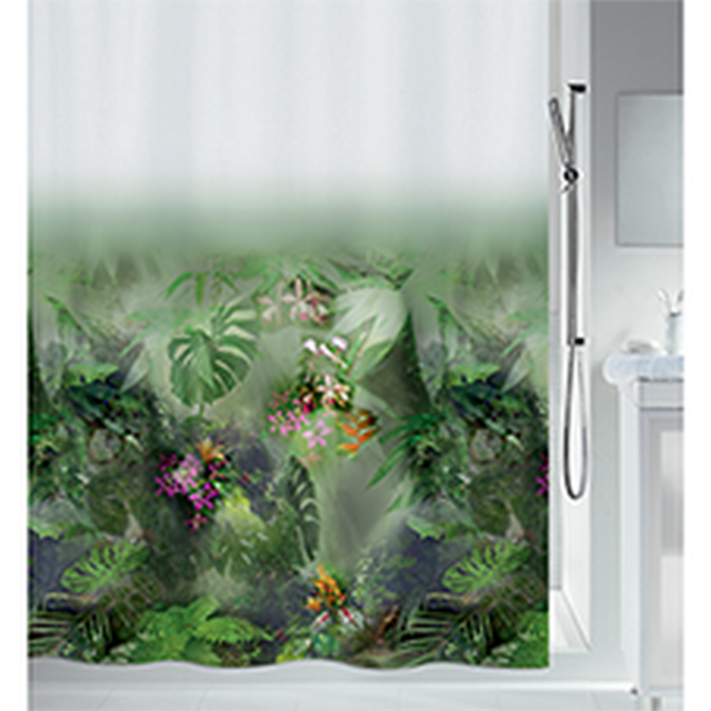 Spirella Duschvorhang 'Jungle' Textil mehrfarbig 180 x 200 cm