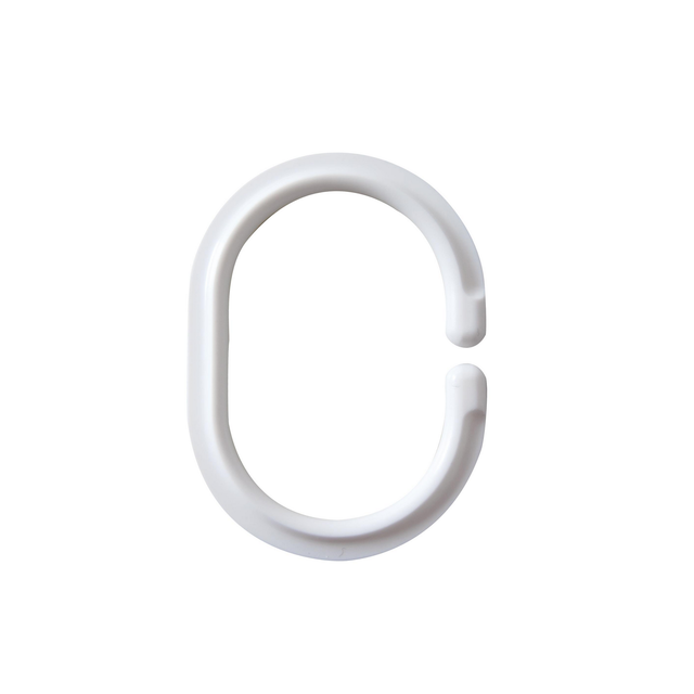 Ridder Duschvorhangringe weiß 12 Stück