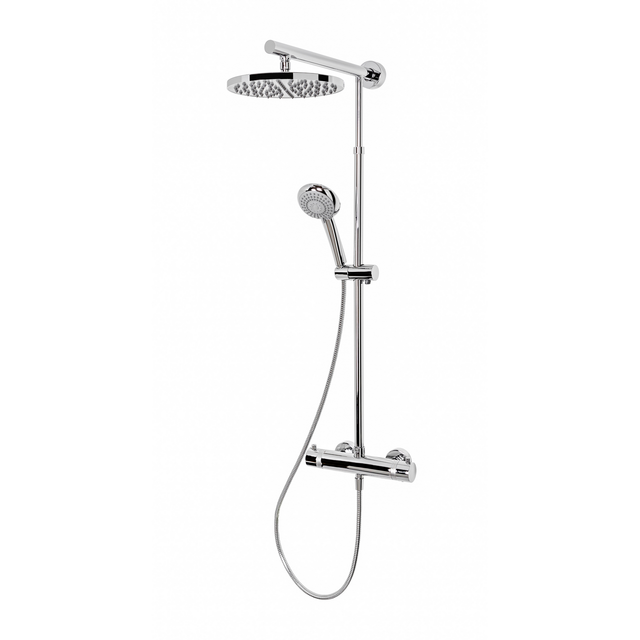 Schulte Duschsystem 'Rain Classic' mit Thermostat, rund, 155 cm