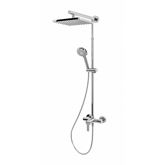 Schulte Duschsystem 'DuschMaster Rain' mit Einhebelmischer, eckig, 155 cm