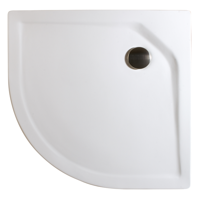 Schulte Duschwanne, Sanitäracryl, extra-flach, rund, 13-20 cm, 90 x 90 x 3,5 cm