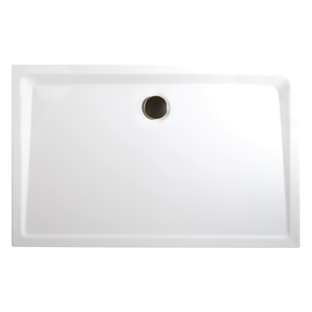 Schulte Duschwanne, Sanitäracryl, extra-flach, rechteckig, 13-20 cm, 100 x 80 x 3,5 cm