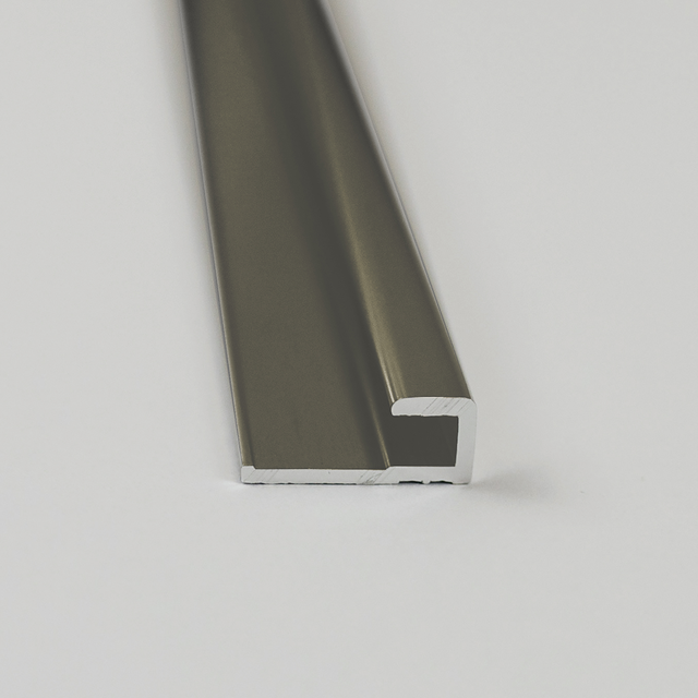 Breuer Abschlussprofil für Rückwandplatten, eckig, mokka, 2100 mm