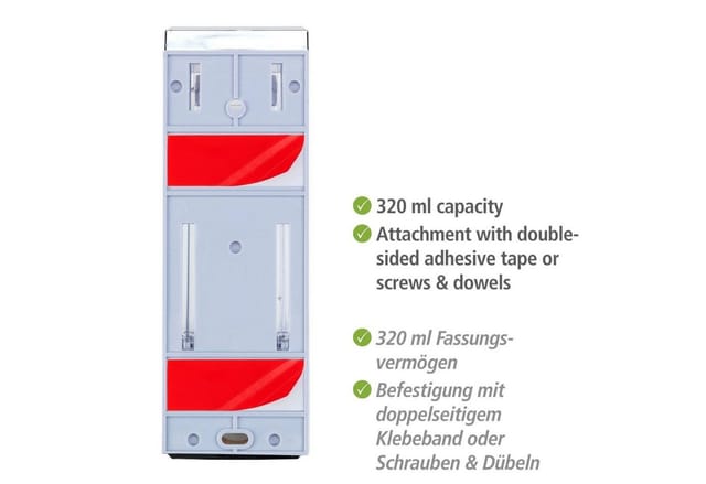 Wenko Seifenspender 'Istres' wandhängend chromfarben/transparent 320 ml