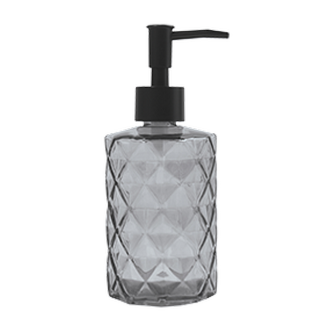 Seifenspender 'Quincy' recyceltes Glas grau transparent 300 ml