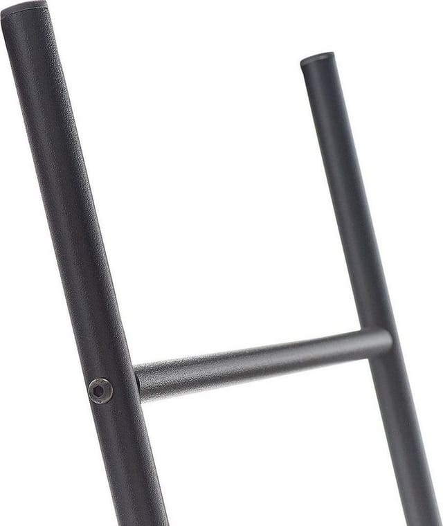 Zeller Handtuchhalter Metall schwarz 38 x 176 x 2 cm