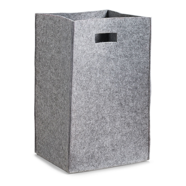 Zeller Wäschesammler grau 30 x 55 x 35 cm