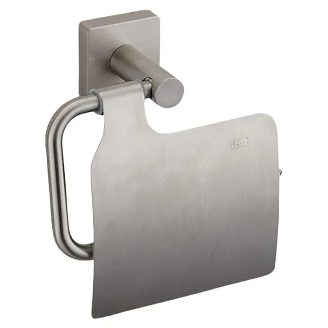 Lenz Toilettenpapierhalter mit Deckel 'Sky' wandhängend nickelfarben