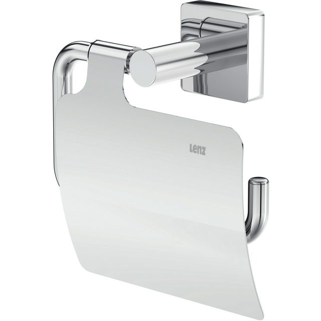 Lenz Toilettenpapierhalter mit Deckel 'Rain' wandhängend verchromt
