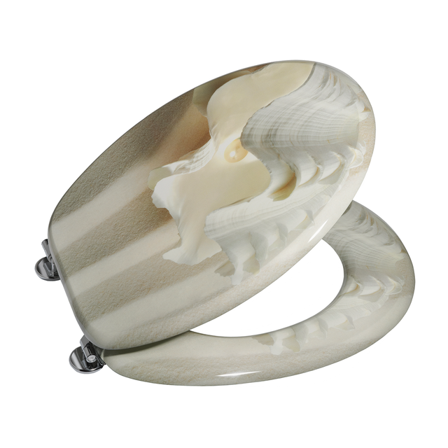 toom WC-Sitz 'White Pearl' Holzkern